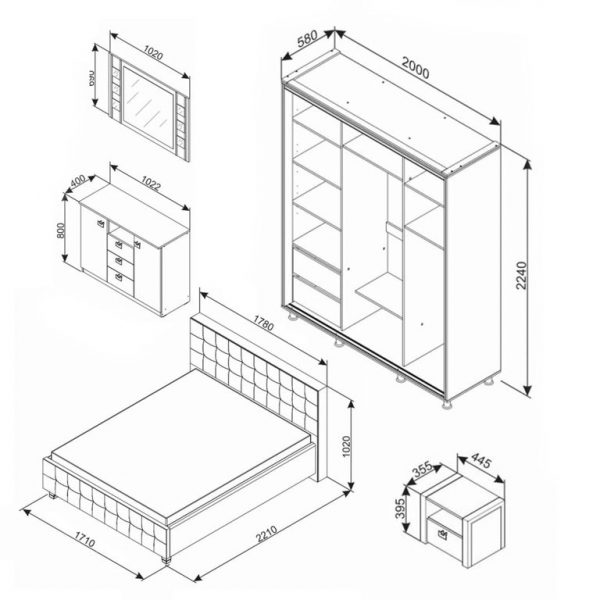 Dormitor alb 0691